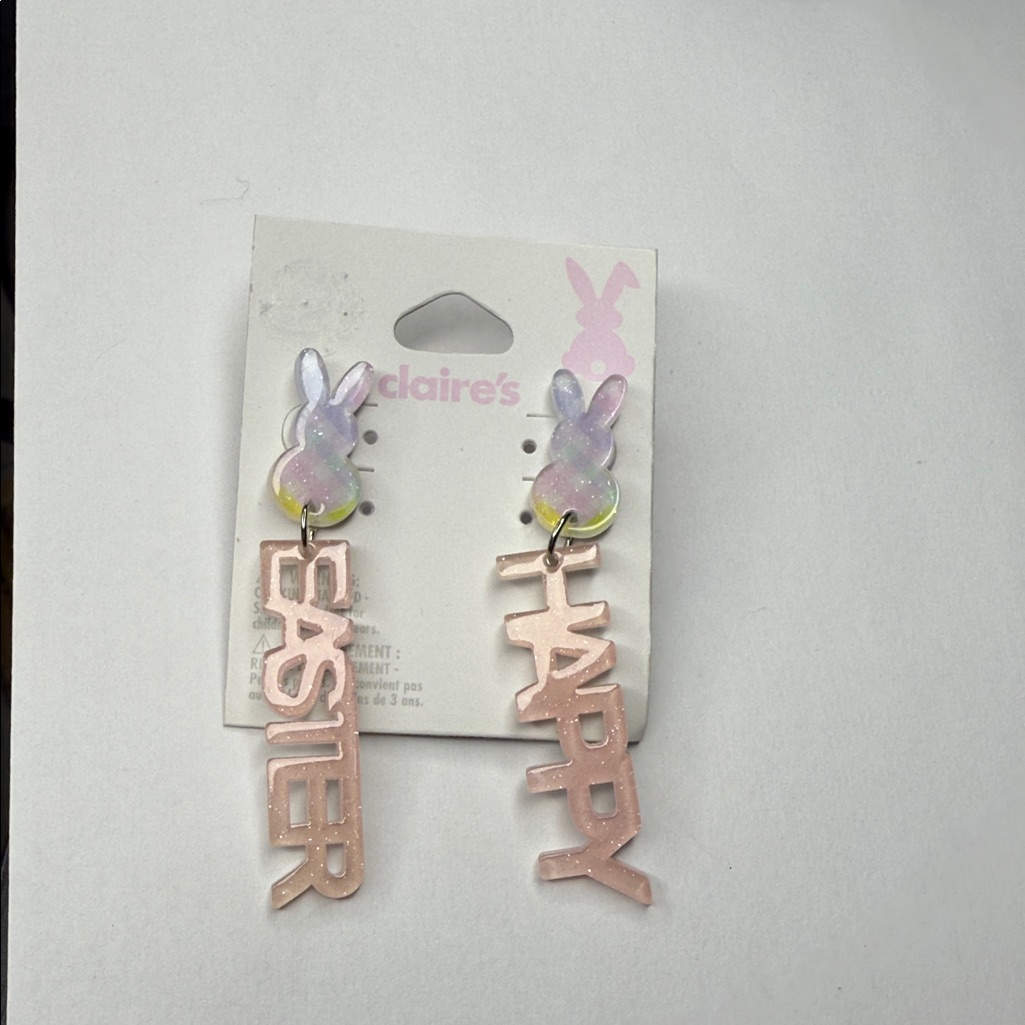 Claire's Pastel Bunny Dangle Earrings